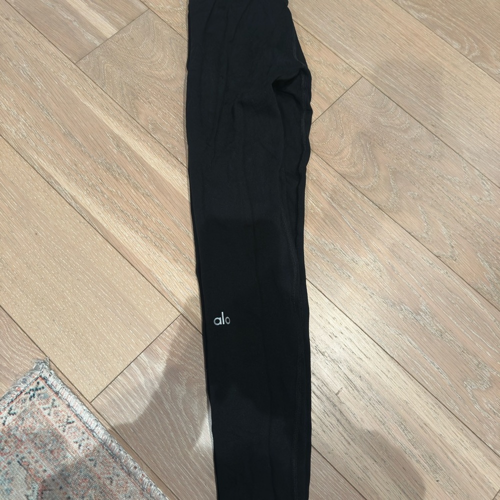 Alo Black FLEECE LINED Leggings